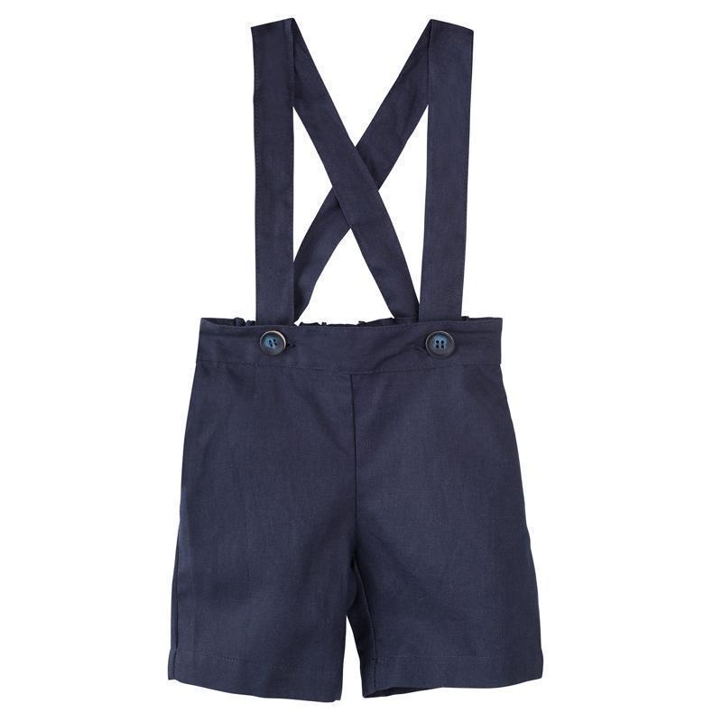 Toby Suspender Shorts - Navy | Sorrento Boutique